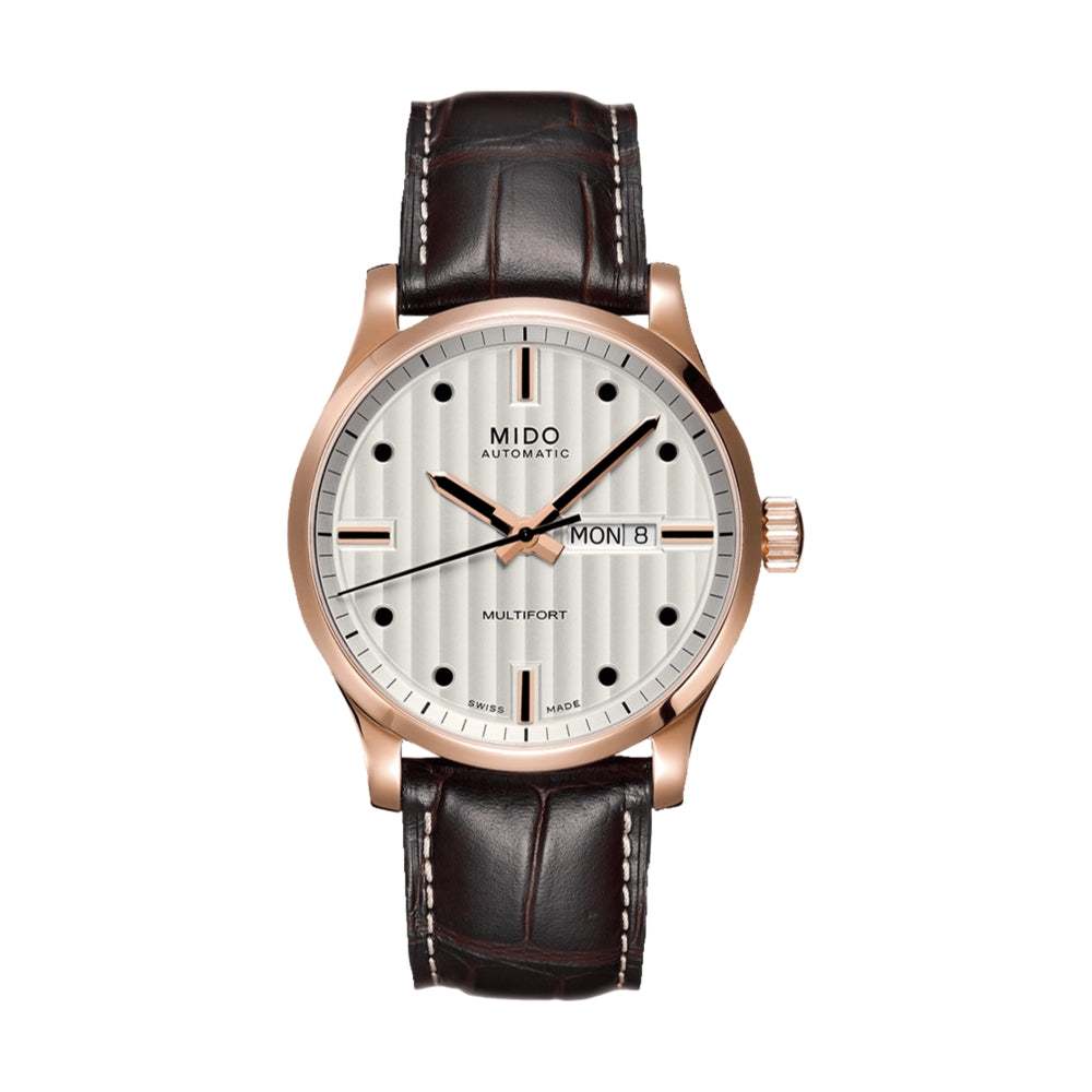 Multifort GENT Silver Leather Strap | Teddy Baldassarre