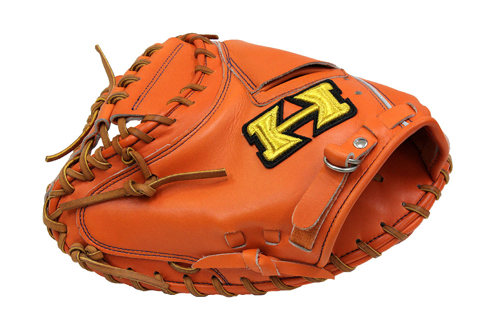 希少 ミズノ 軟式 左用キャッチャーミット オレンジ 希少 ミズノ 軟式