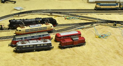 動作未確認】メルクリンHO3034電気機関車E41＋貨車2両＋トランス+3029