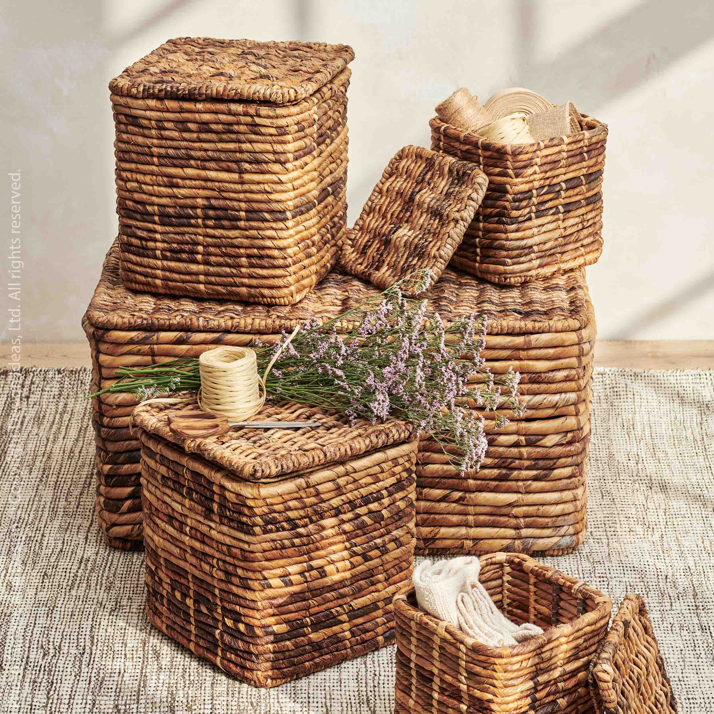 Wentworth™ Woven Abaca Basket (set of 5) - texxture™