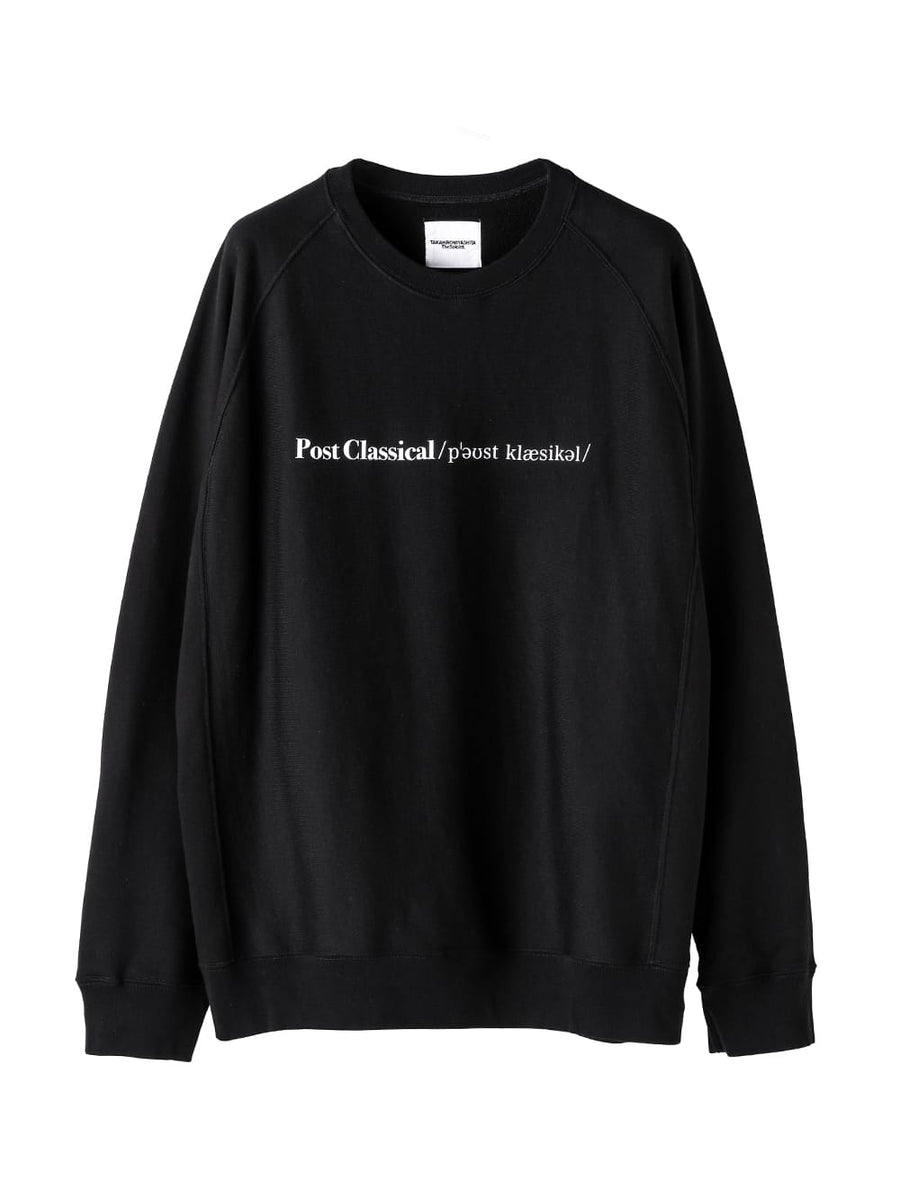 sc.0022AW25-black ポストクラシカルオーバーサイズドクルーネック