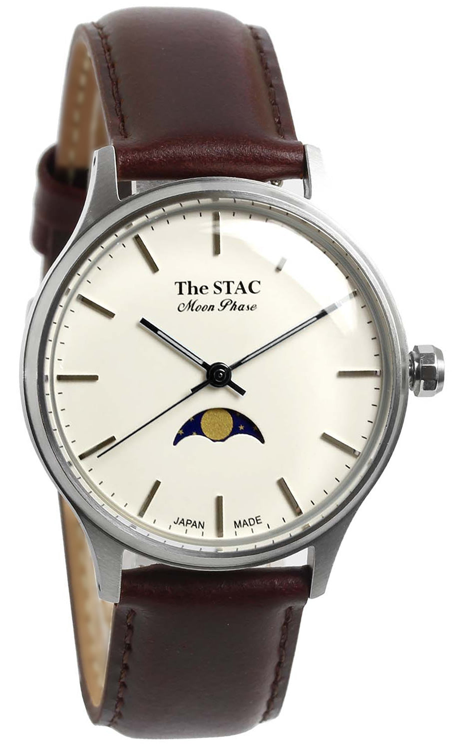Classic Moonphase 36mm ムーンフェイズ バーインデックス ホワイト