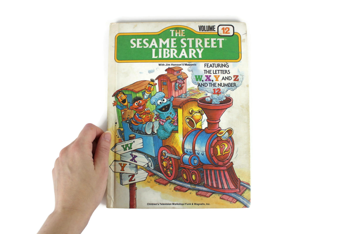 Vintage Sesame Street Library Book Volume 12 Featuring the Letters