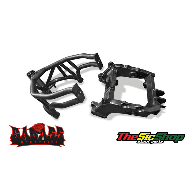 03-04 Kawasaki ZX6 Half Frame - Badass Industries – The Sic Shop LLC