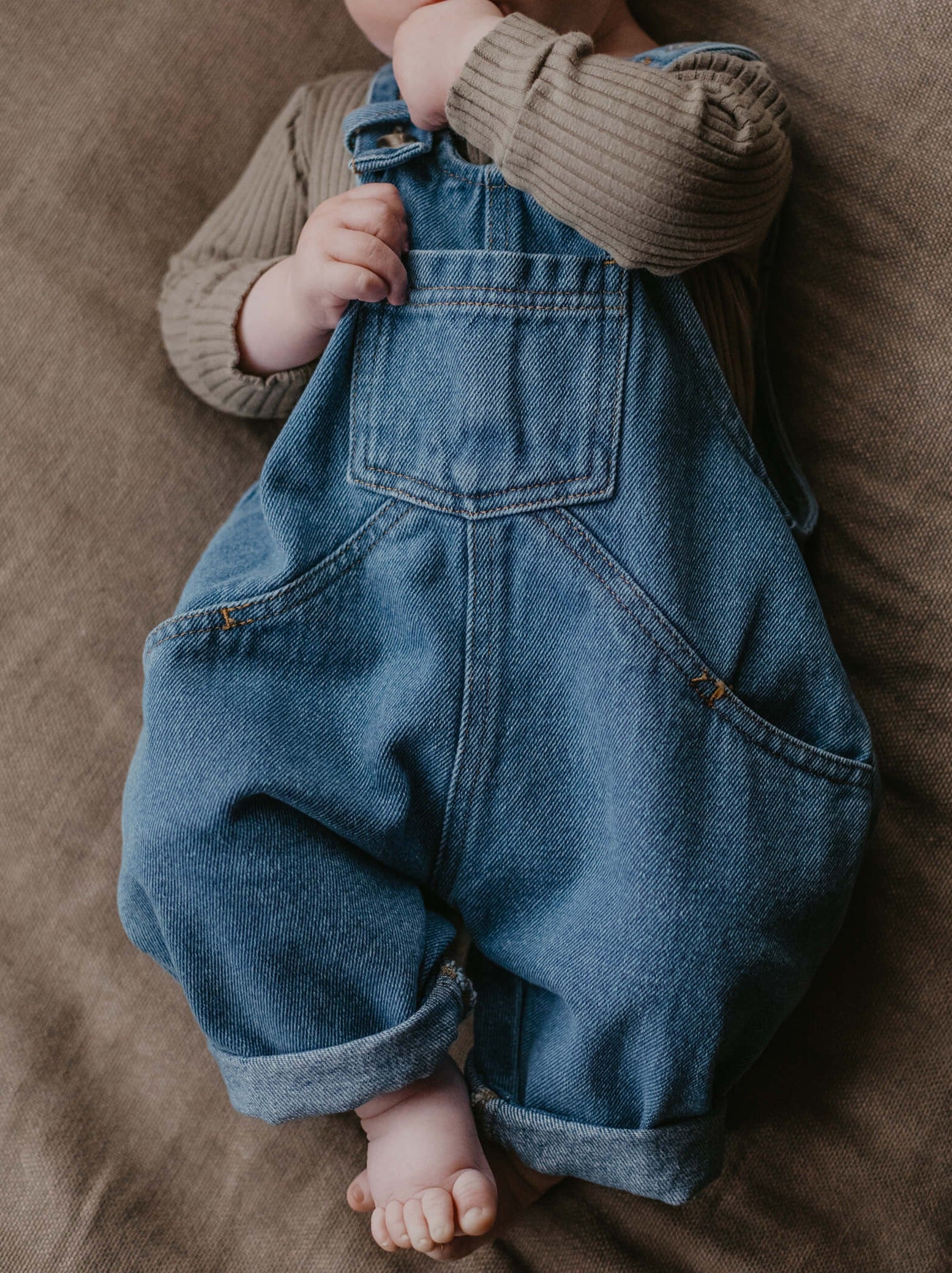 The Oversized Denim Dungaree | Organic Kids Overalls | The Simple Folk