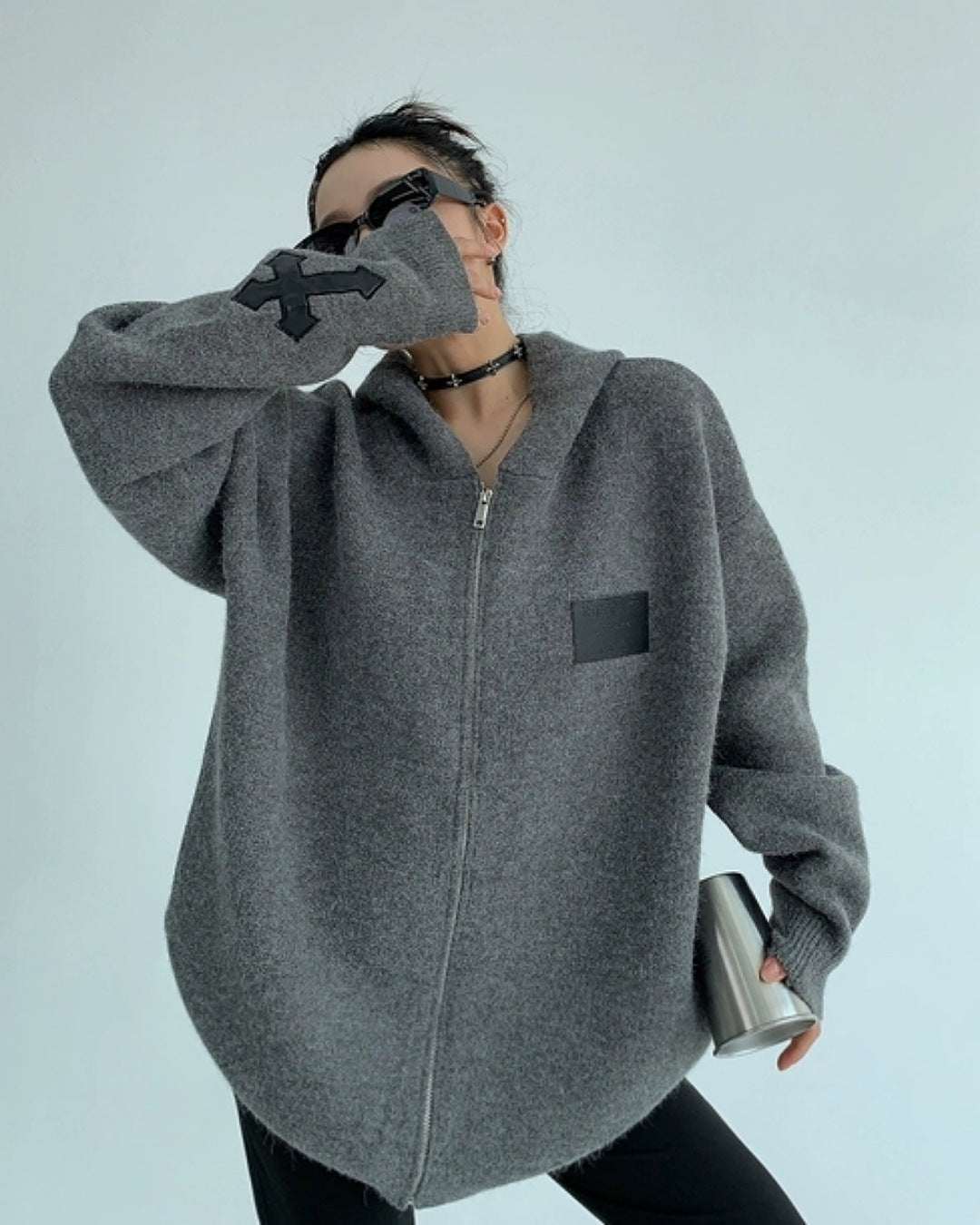 クロスデザインジップアップパーカー SL407 – THE SOL93