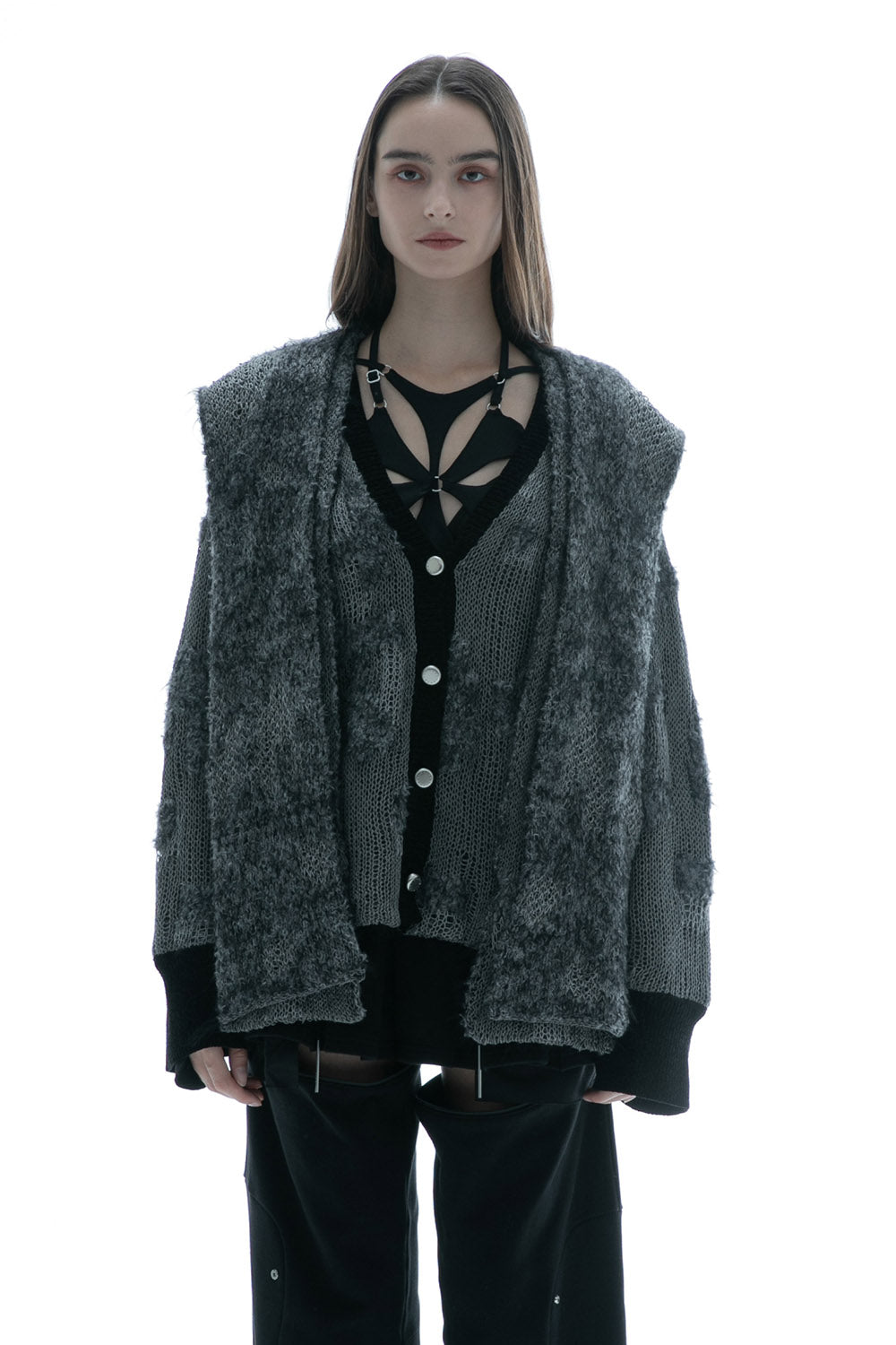 THEREDTHREAD / ザレッドスレッド】S tail cardigan long