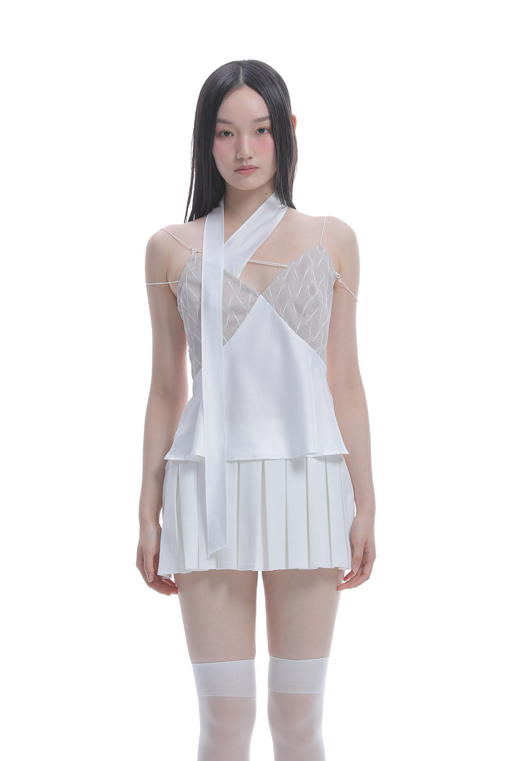 THEREDTHREAD / ザレッドスレッド】S cross camisole curve