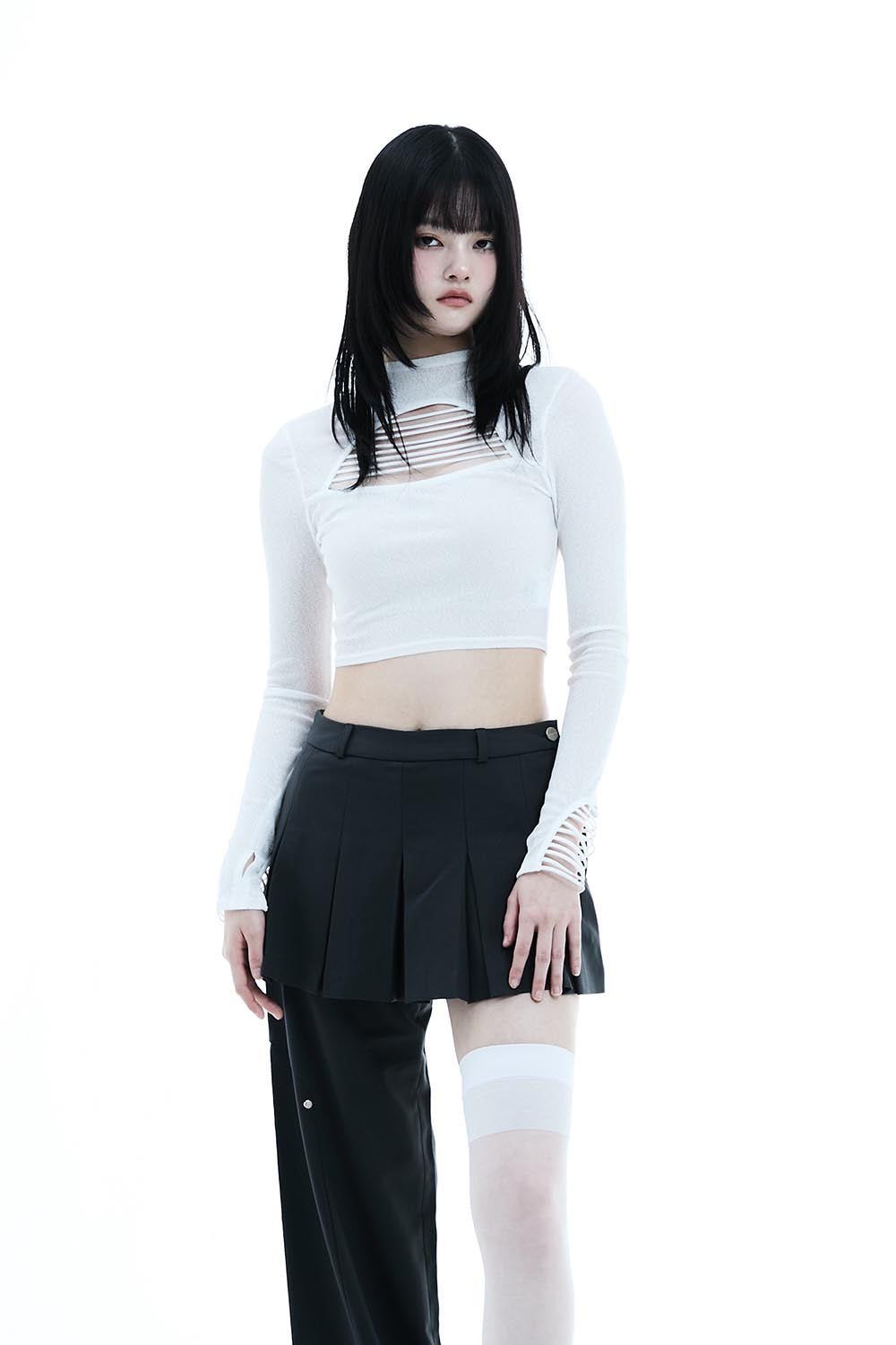 THEREDTHREAD / ザレッドスレッド】S circle open tops