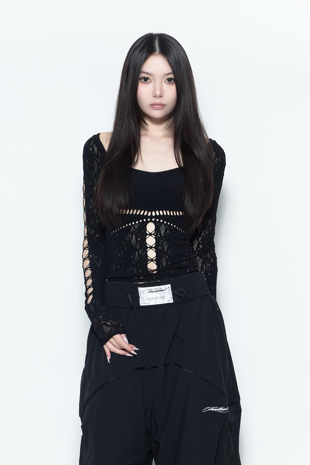 THEREDTHREAD / ザレッドスレッド】S ruched sculpt body lace