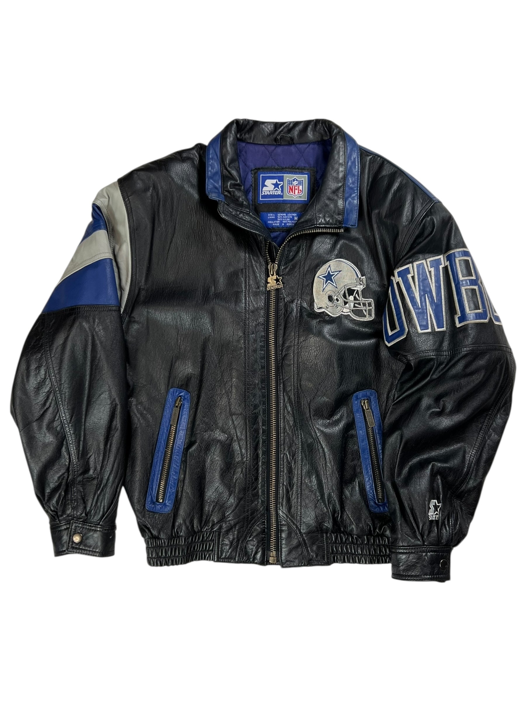 Vintage 90s Starter Dallas Cowboys leather jacket (M/L) – The