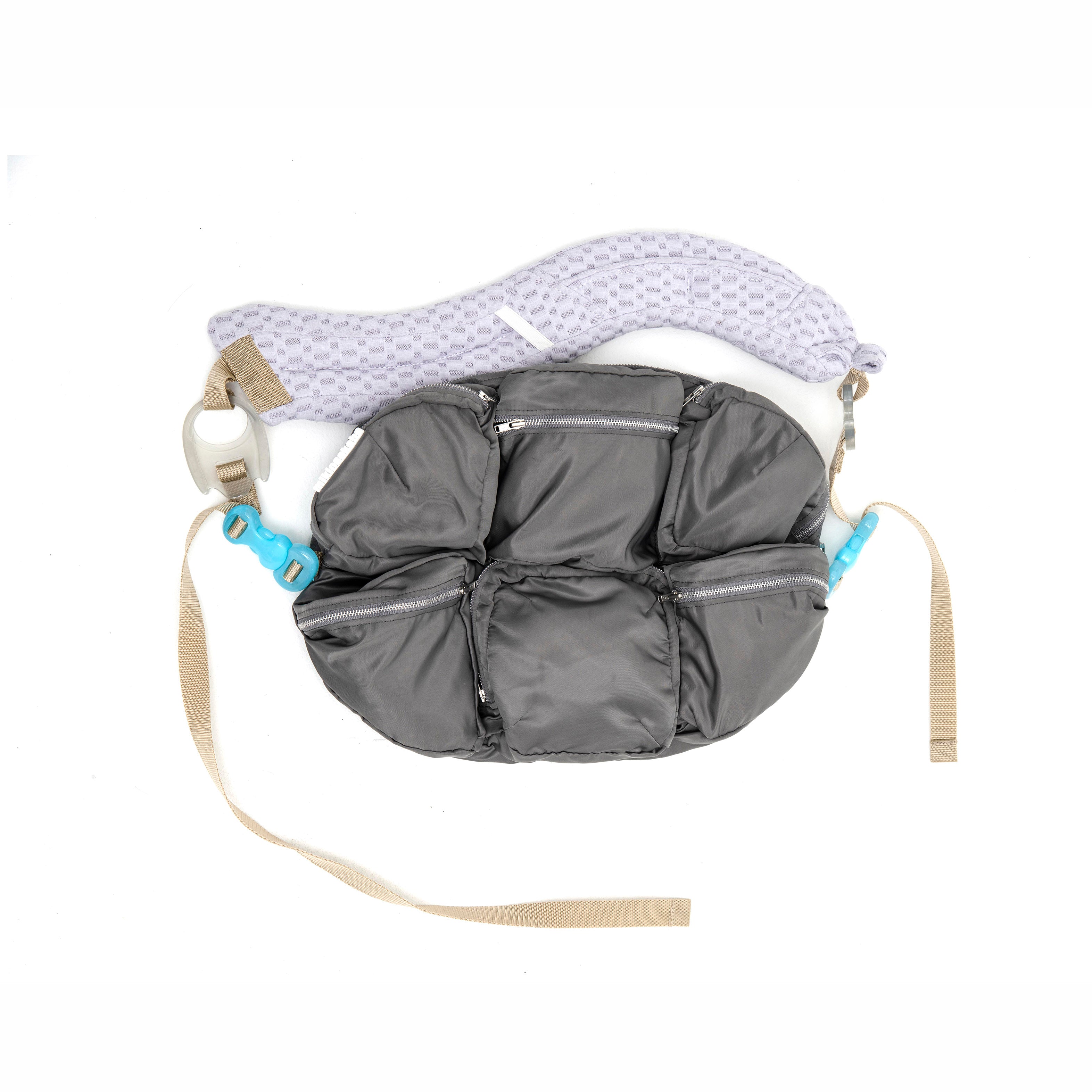 MIKIOSAKABE (ミキオサカベ) × THREE TREASURES 7 Pockets bag Dark