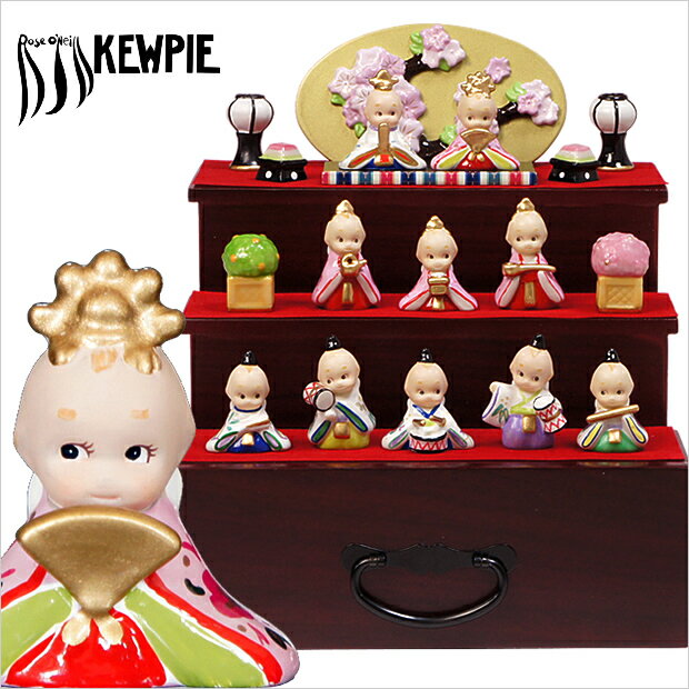 雛人形(ひな人形) ローズオニールキューピーお雛様 三段飾り
