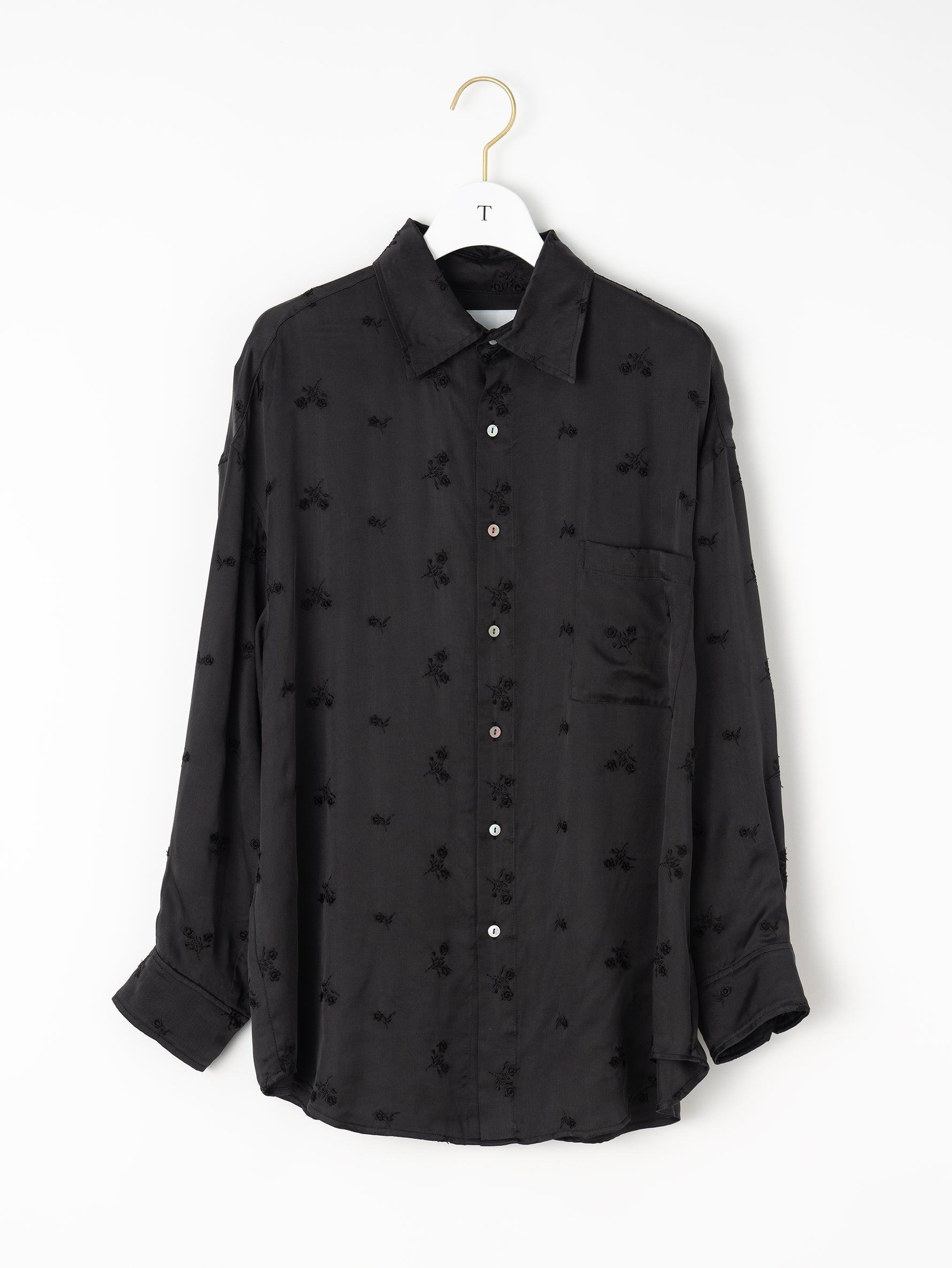 フラワーエンブロイダリーシャツ/TBEA-143