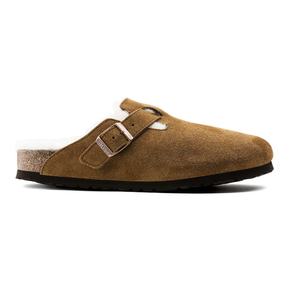 Birkenstock Men's Boston Shearling Mink Suede - Tip Top Shoes of
