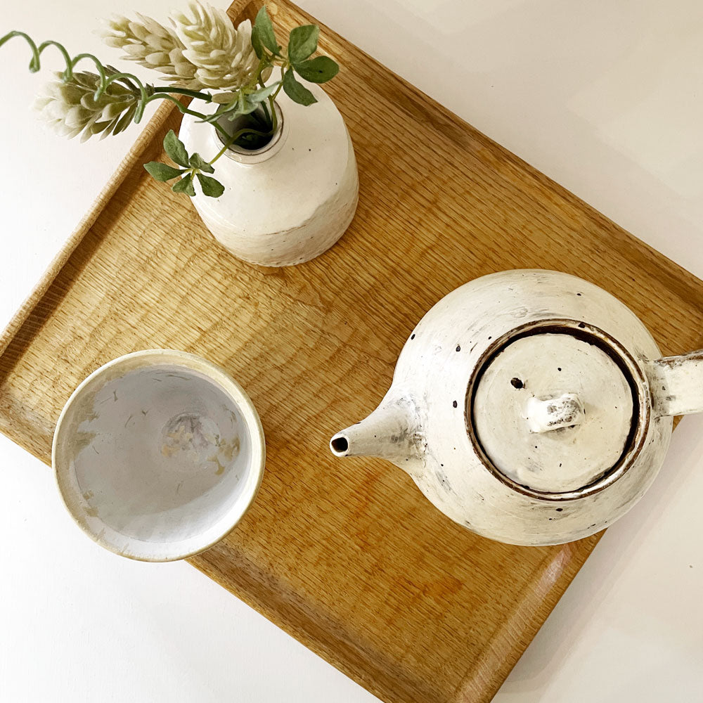 三谷龍二 Ryuji Mitani 長角盆 ウッドトレー 折敷 31×27cm 鑿痕 木の器