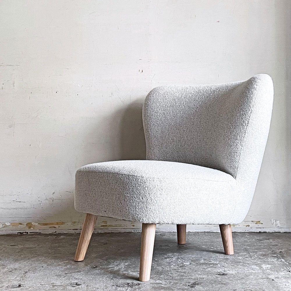 ウニコ unico プーク PUUK ラウンジチェア 1人掛けソファ アイボリー