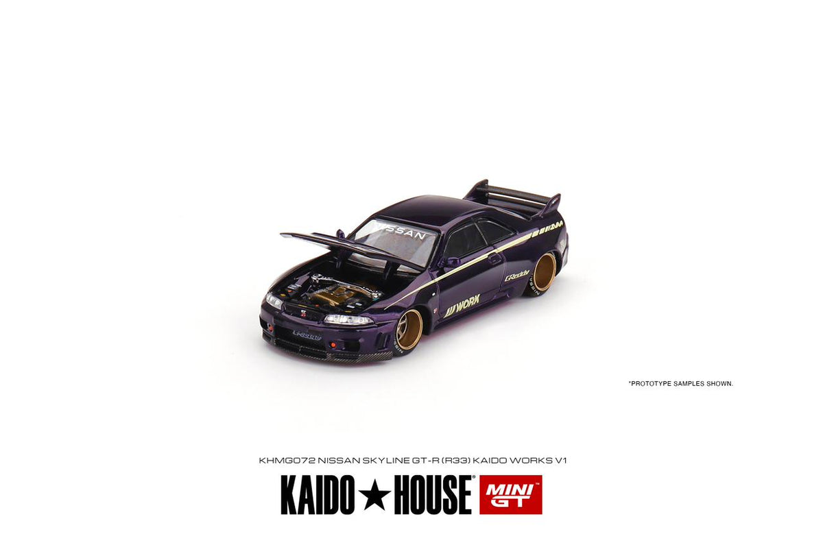 MINI GT x Kaido House 1/64 Nissan Skyline GT-R R33 Kaido Works V1
