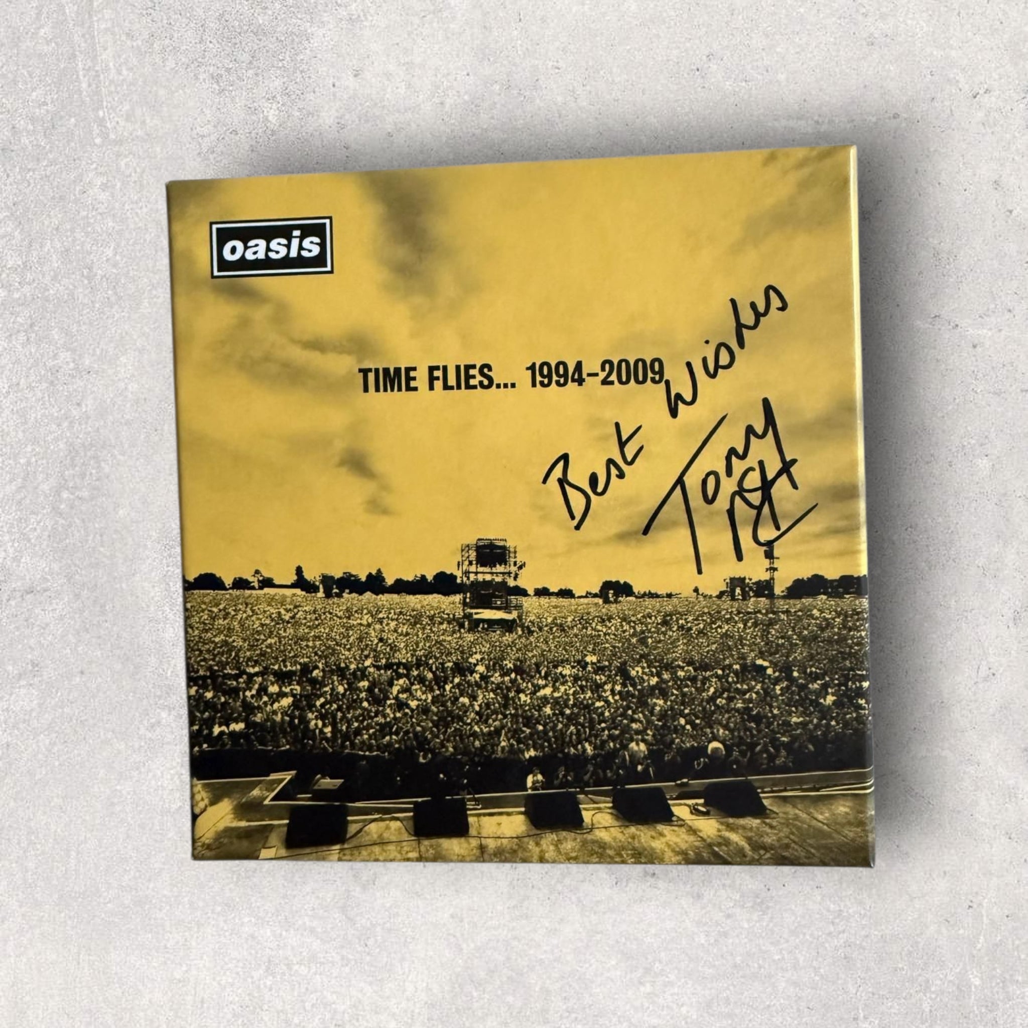 Oasis - Time Flies - Signed Deluxe CD – Tony McCarroll