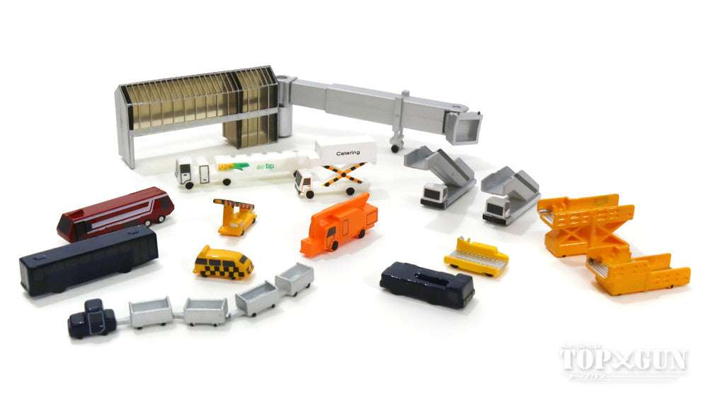 Herpa Wings 空港ジオラマアクセサリー(No.1) 19点セット 1/500 [519472]