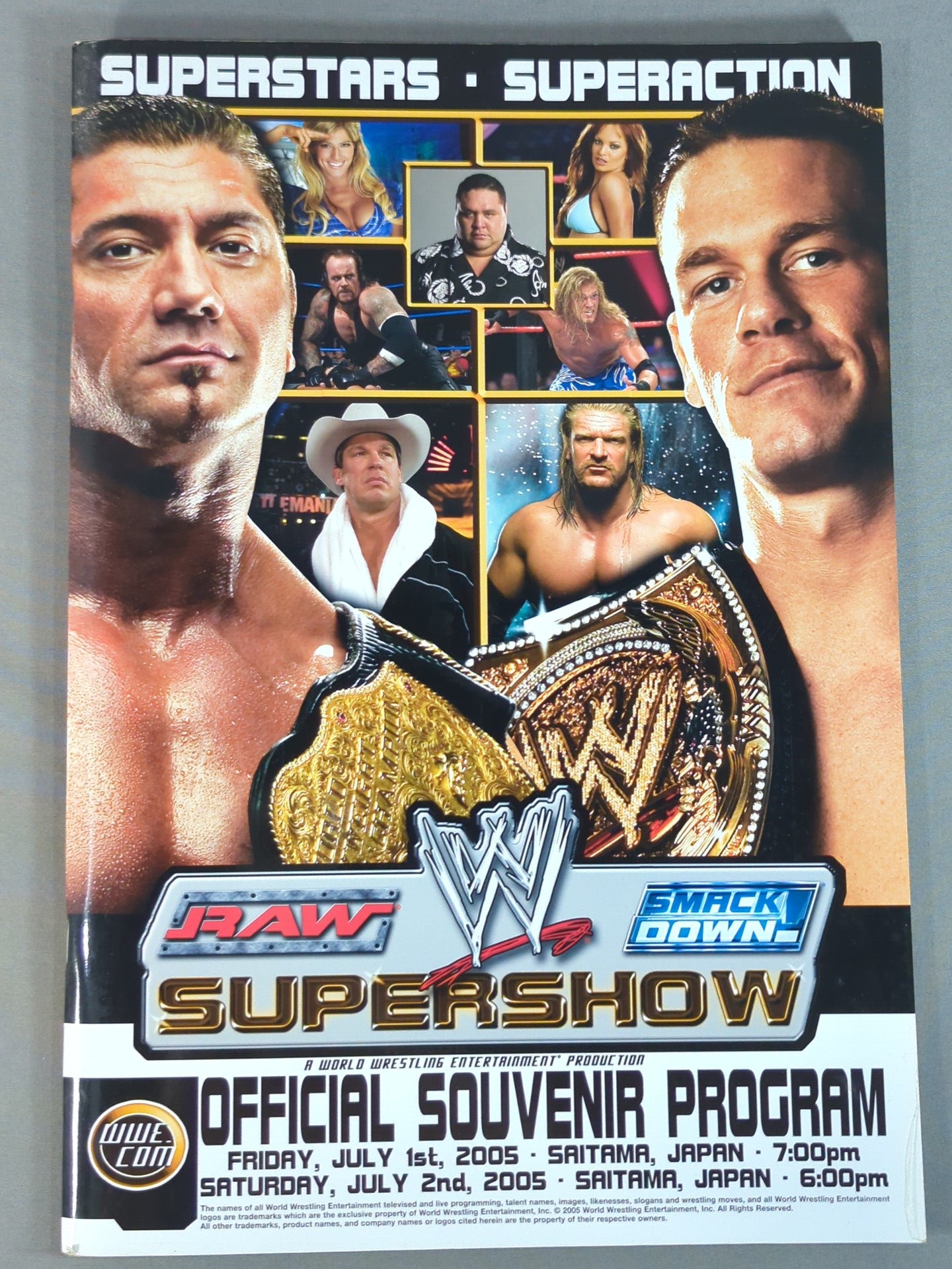 WWE SUPERSHOW OFFICIAL SOUVENIR PROGRAM 2005 – 闘道館