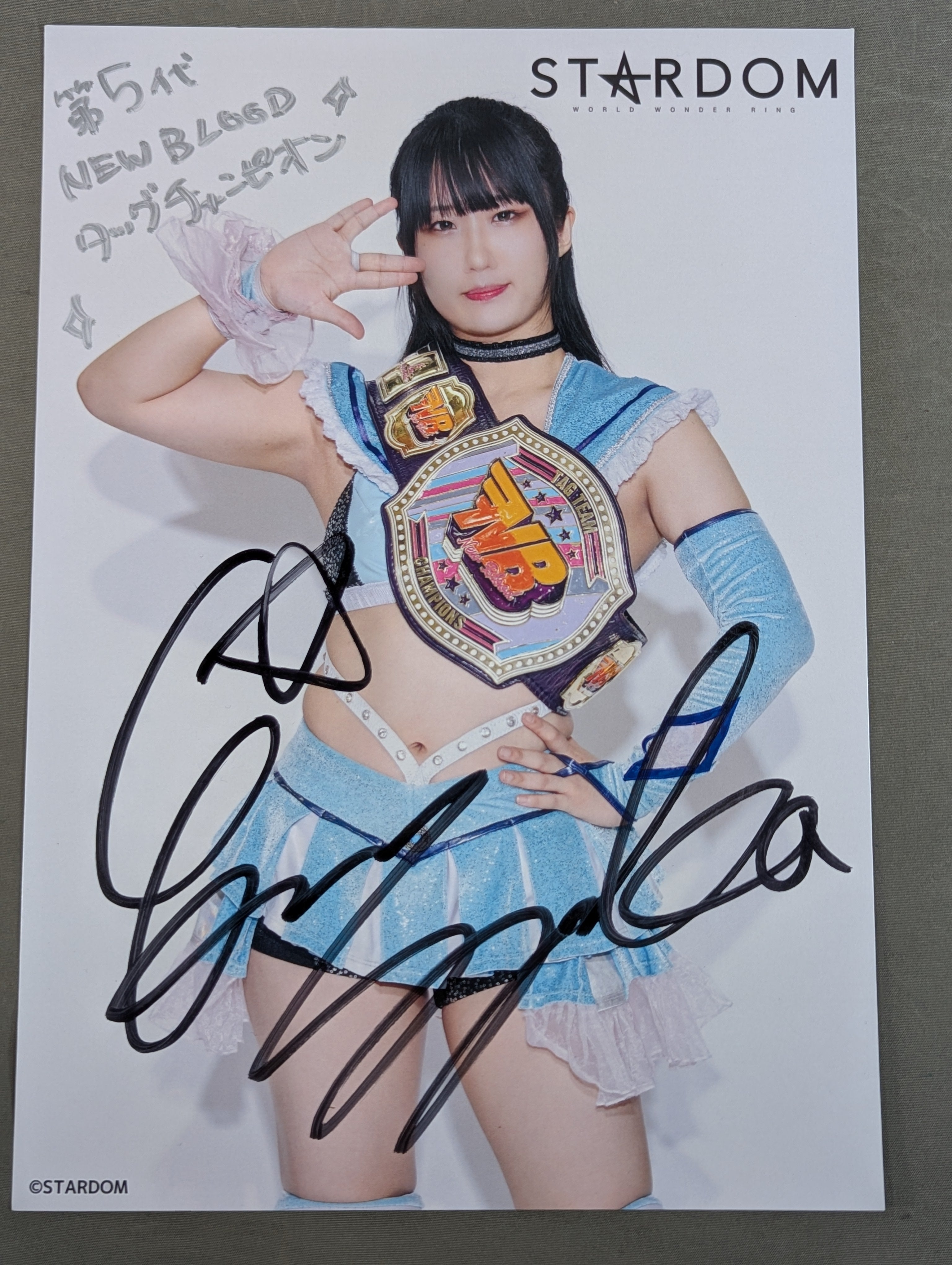 玖麗さやか 直筆サイン入り スターダムポートレート(B-5) – 闘道館