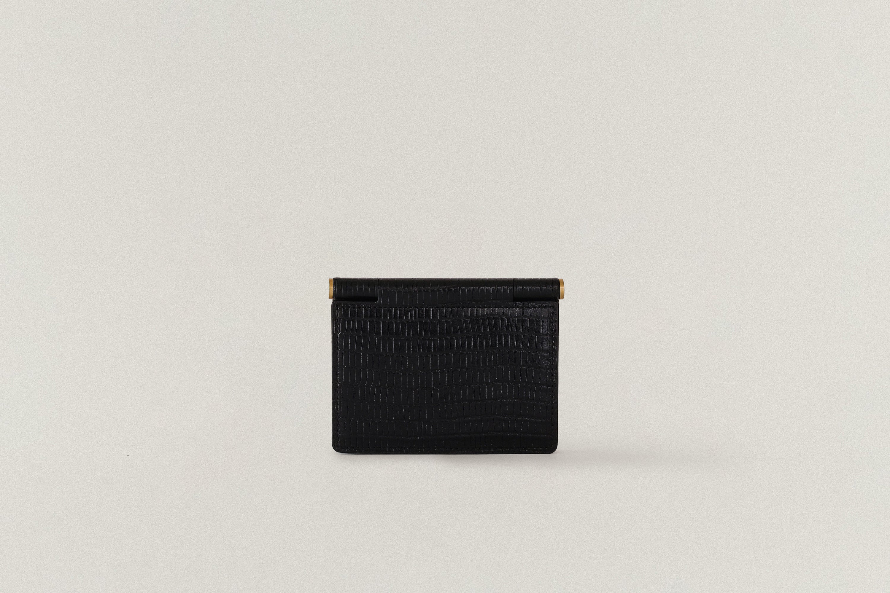 PORTE CARTES DE VISITE PAUMELLE LIZARD BLACK – TOUT Y EST JP