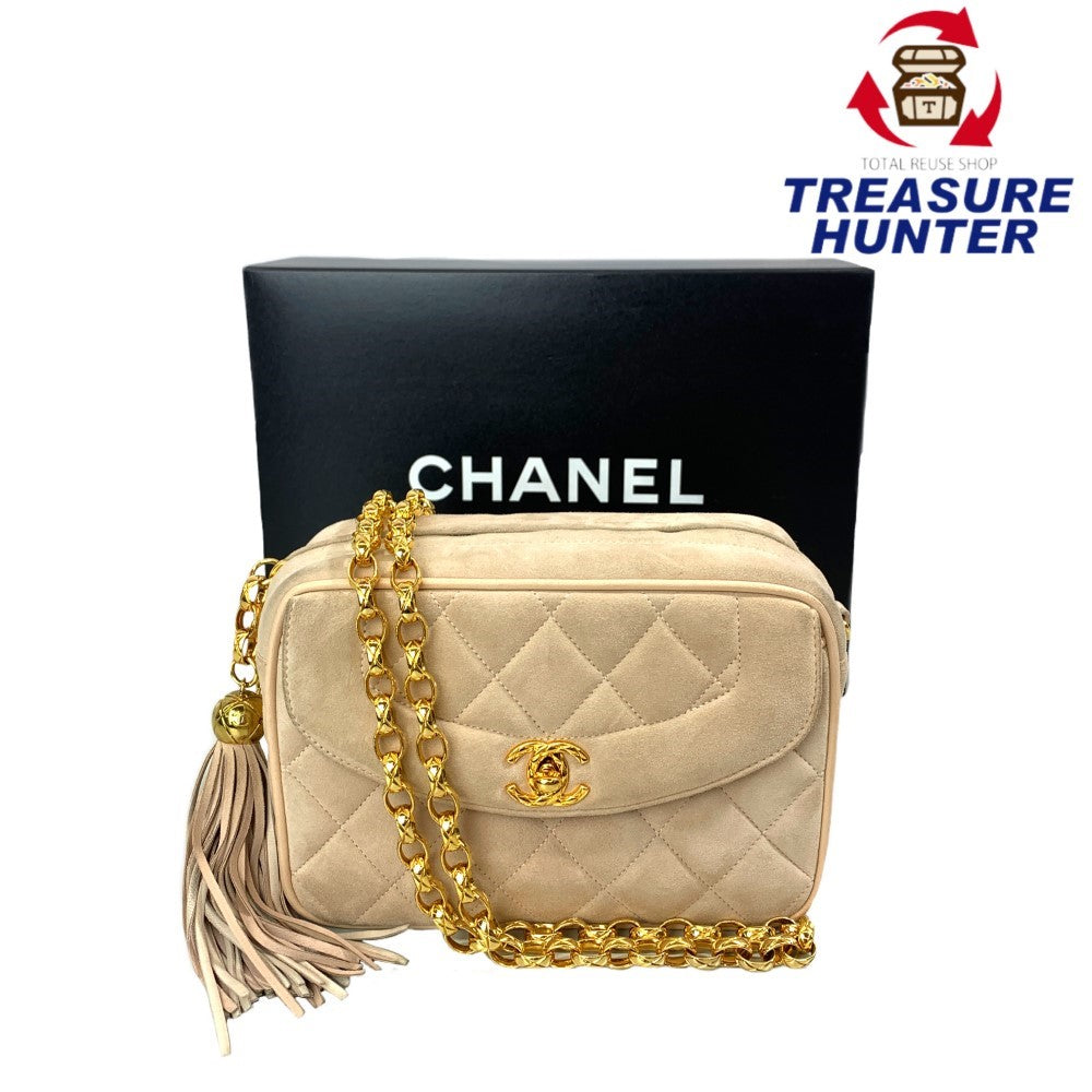 CHANEL(シャネル) マトラッセ チェーンショルダーバッグ スエード