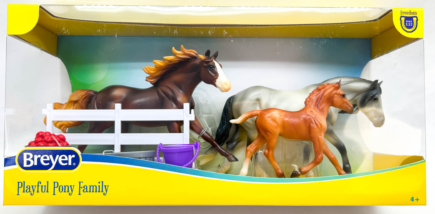 Breyer Playful Pony Horse Family – Triple Mountain Model Horses