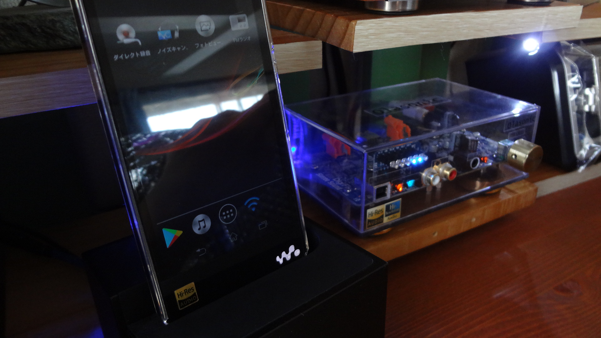 ソニーのクレードル BCR-NWH10でハイレゾウォークマンとDigiFi 基盤で