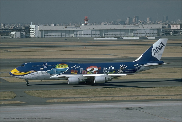 ANA 全日空 B747-400 マリンジャンボ JA8963 1/150 Amazon.co.jp