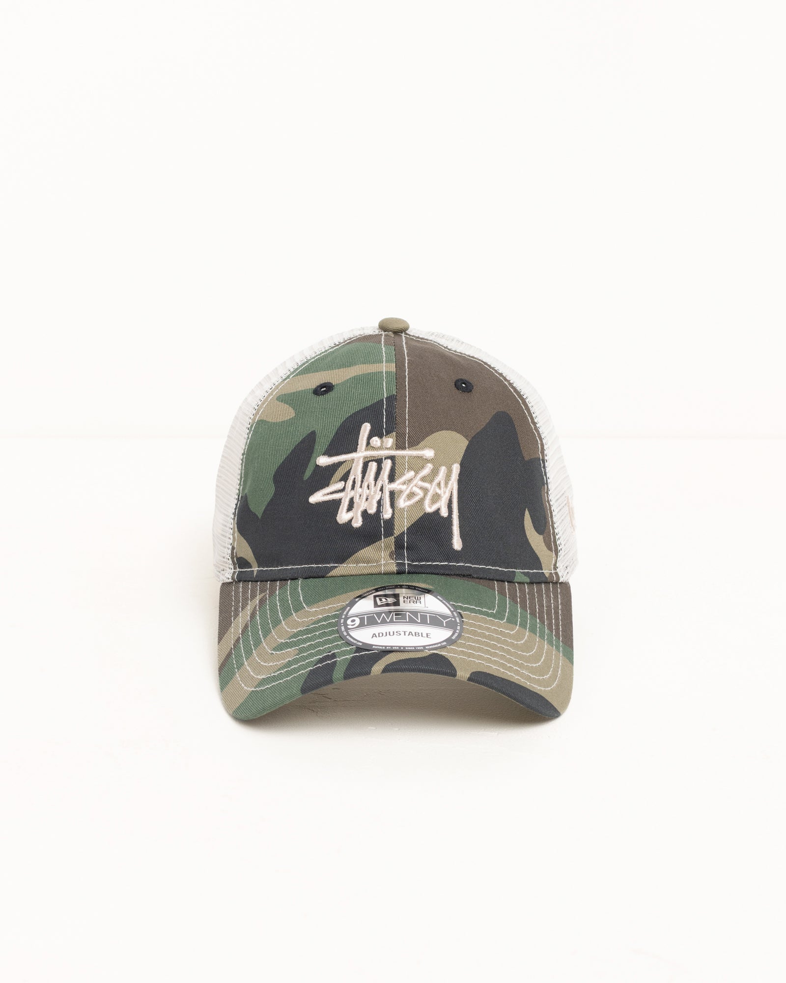 vintage】90s old Stussy Camo Mesh Cap Stussy Camo Mesh Trucker Cap