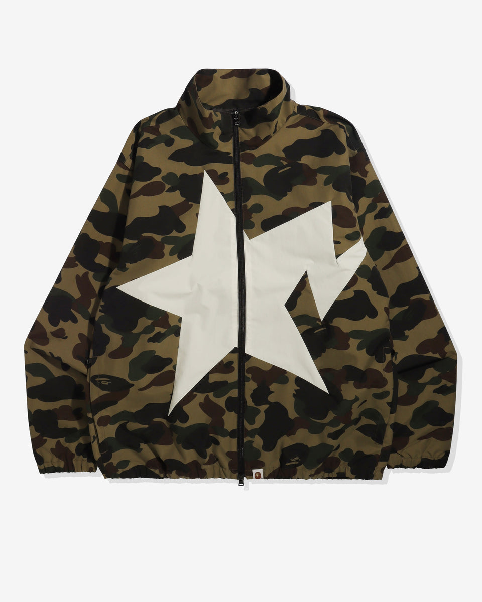 BAPE 1ST CAMO TRACK JACKET - GREEN – Undefeated