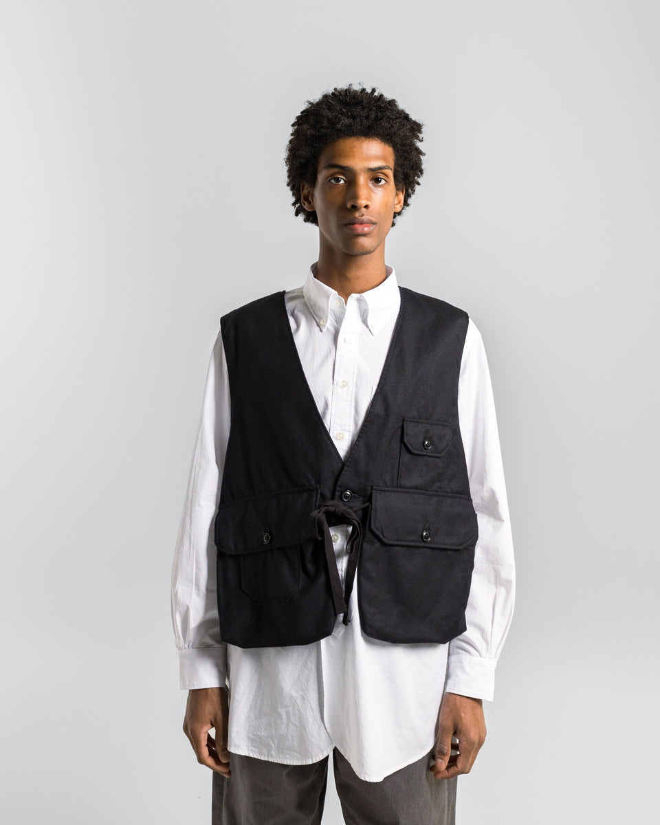 Engineered Garments - Fowl Vest - Dark Navy High Count Worsted