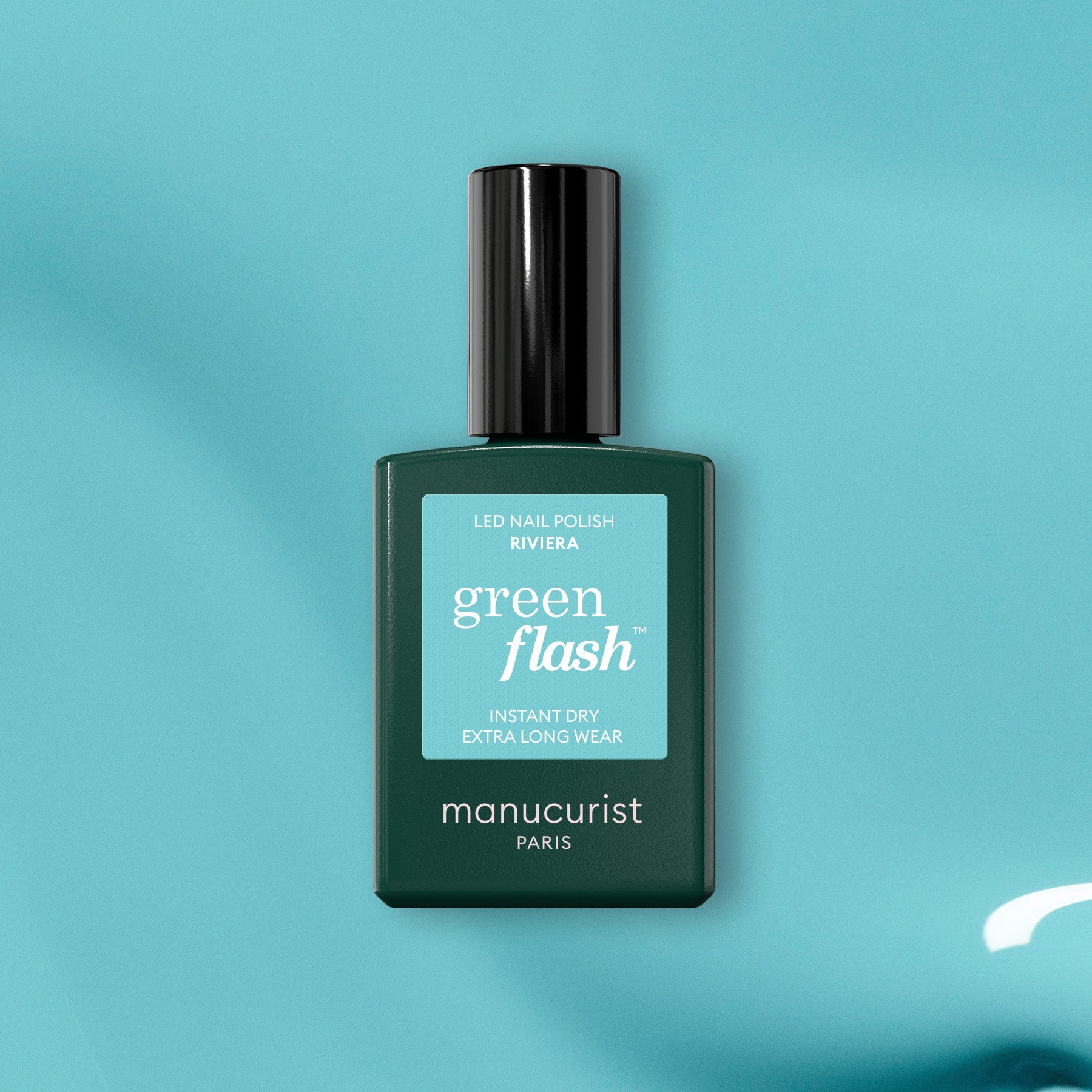 Turquoise blue Gel nail polish - Riviera | Manucurist
