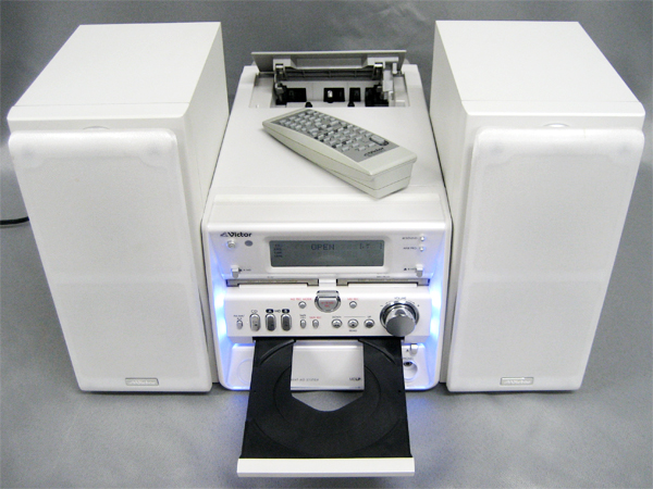 東伯店(琴浦町)】Victor CDダブルMDカセットコンポ UX-W50-Wを買取させ