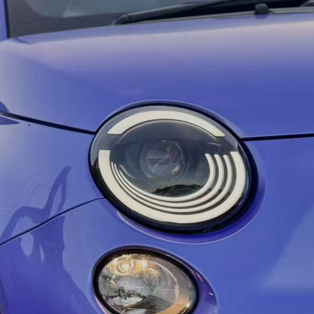 One set of LED headlights for 2012-2019 Fiat 500 500e Abarth North