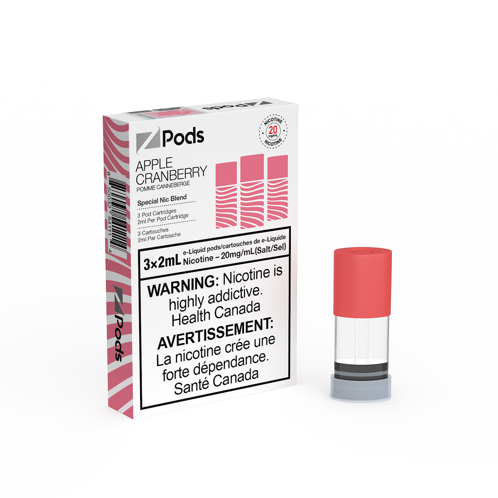 Apple Cranberry Z Pods by Z Lab ('Stlth' Compatible Vape Pod) [ON