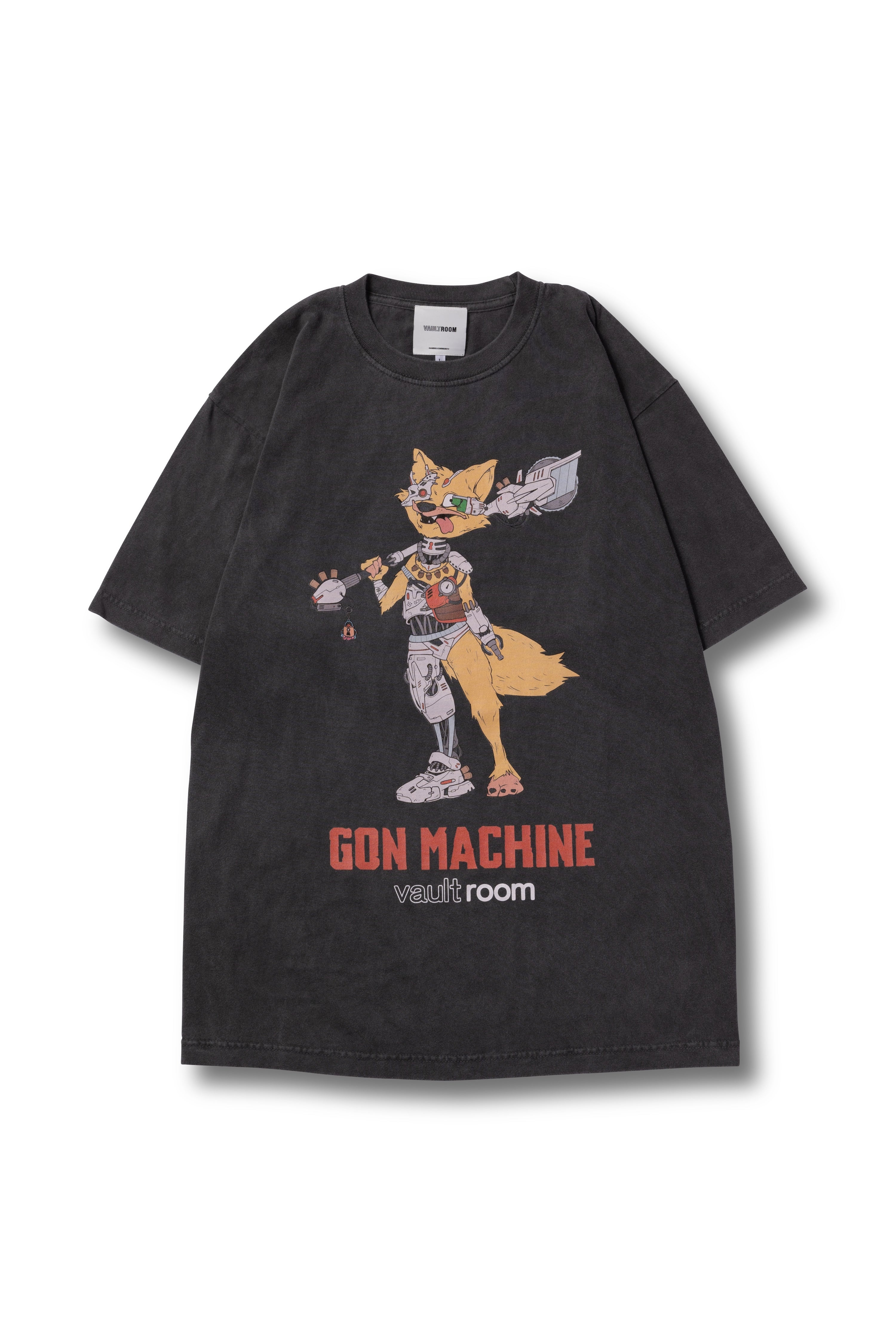 GON MACHINE TEE / CHARCOAL – VAULTROOM