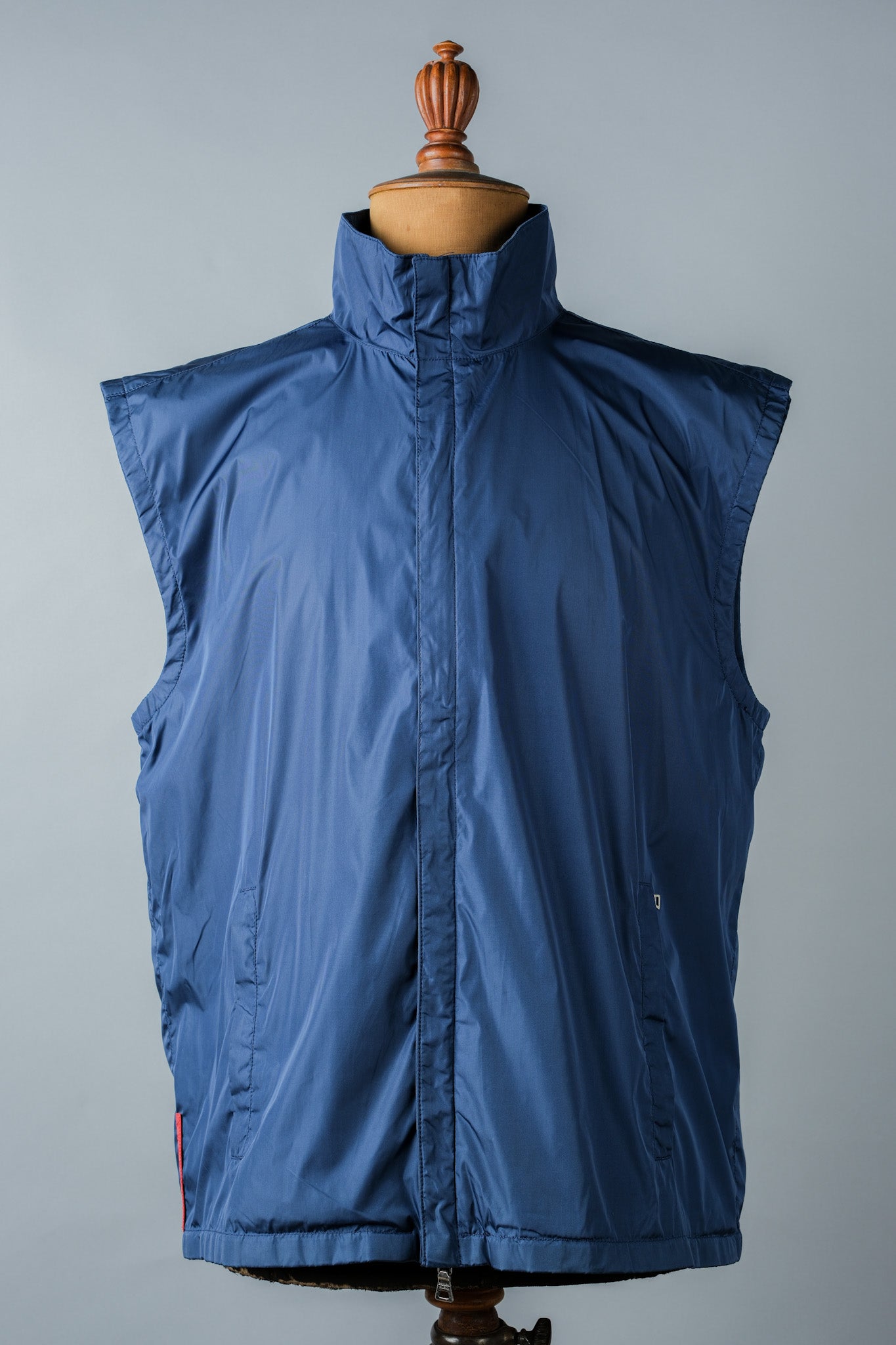 90's] Old Prada Linea Rossa NYLON Zip Up Vest Size.52 