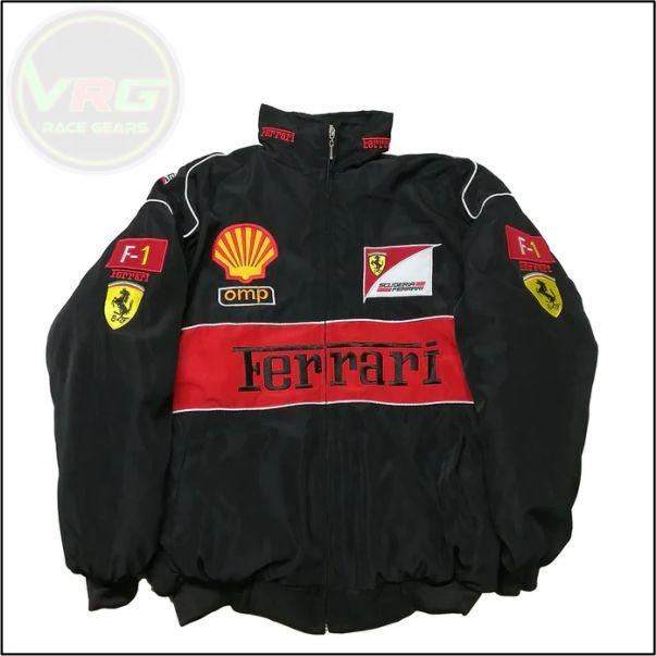 F1 Ferrari vintage jacket Black - Vintage Racegears – F1 Vintage