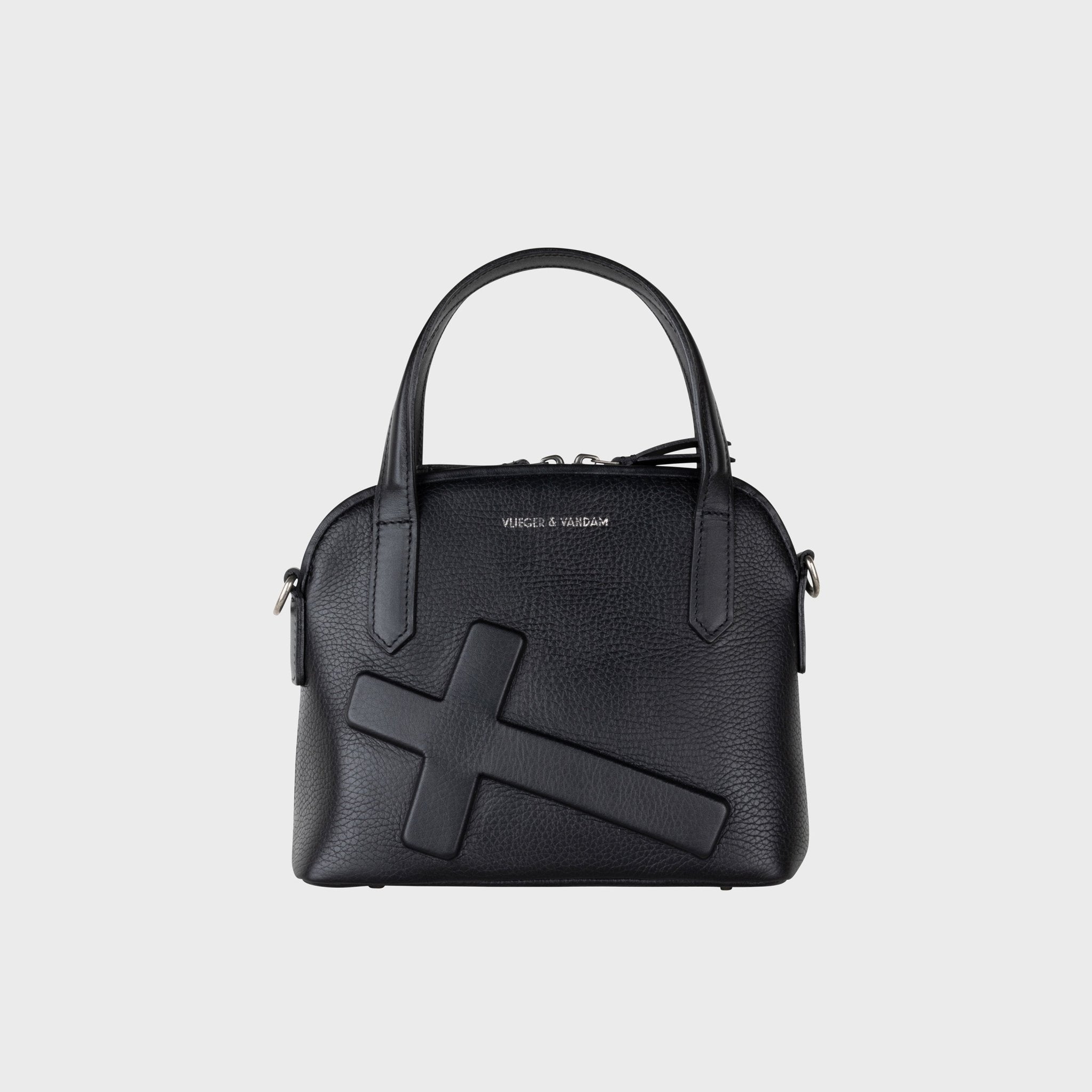 Soft Mini Crucifix in Black | Vlieger & Vandam
