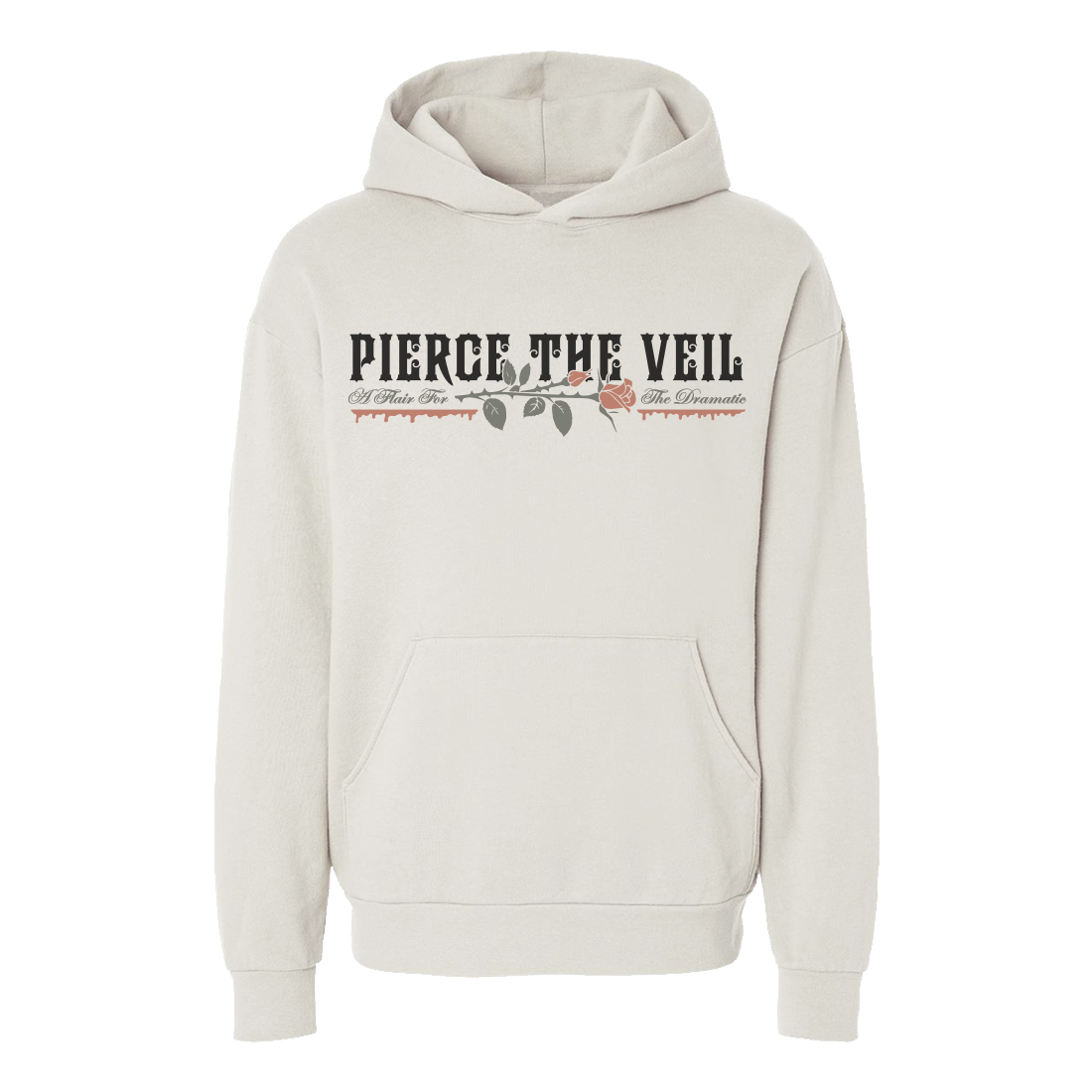 A Flair for the Dramatic Rose Hoodie Ivory - Pierce The Veil
