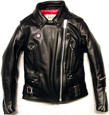 666 LJW-1 レディース サイドベルトレザージャケット ライダースジャケット