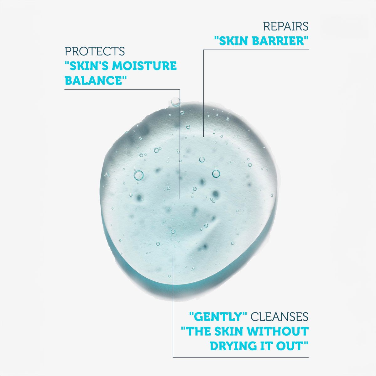 0.5% Hyaluronic Acid + 0.5% Sodium PCA + Ceramide Hydrating Gentle