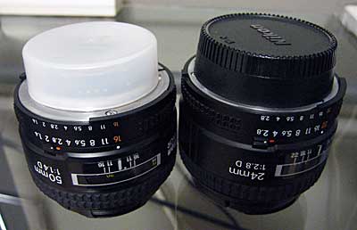 Ai AF Nikkor 24mm F2.8Dレビュー（1）: お猿の24時間でじたる換気