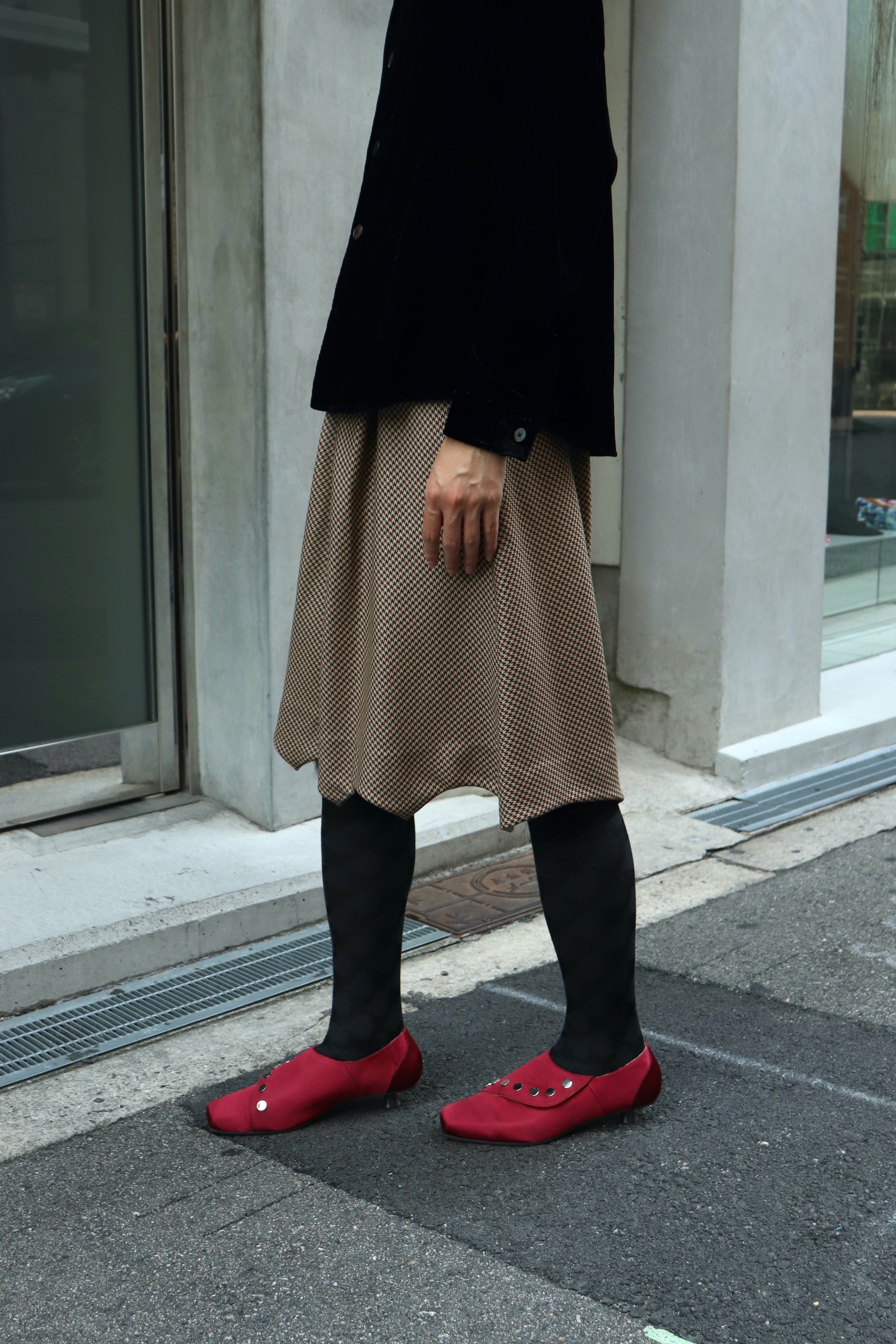 MASU(エムエーエスユー)のSATIN BAT SHOES BORDEAUXの通販｜PALETTE