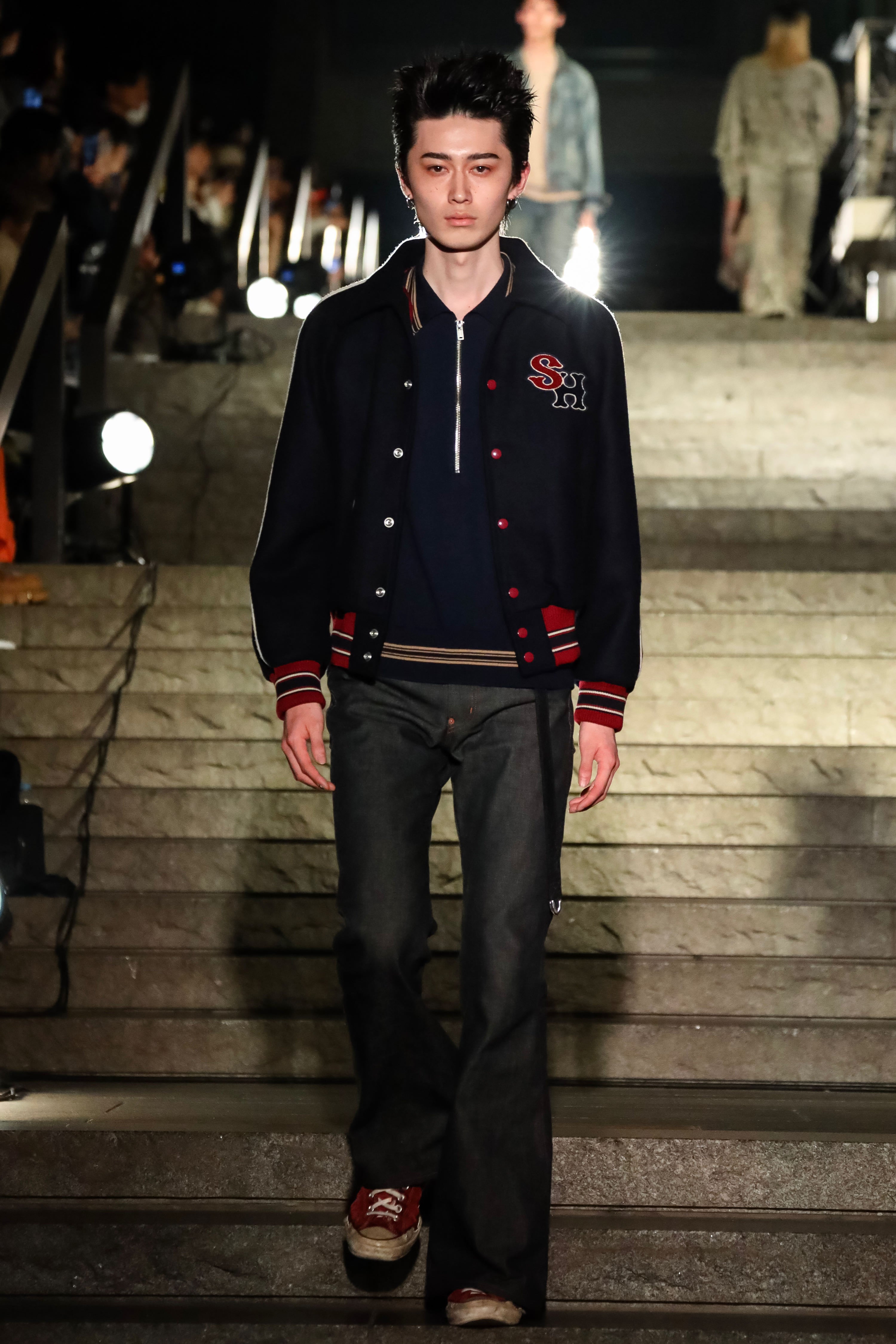 SUGARHILL(シュガーヒル)のMELTON STADIUM JACKET NAVYの通販｜PALETTE