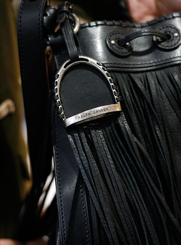 POLO RALPH LAUREN ポロ ラルフローレン レザーフリンジショルダー