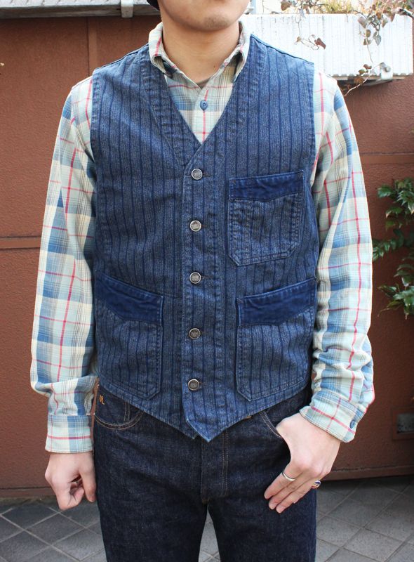 RRL ダブルアールエル ストライプベスト